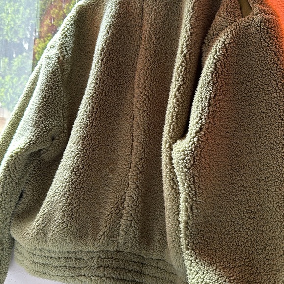 NWT Free People Fluffy Green Jacket - Picture 6 of 8